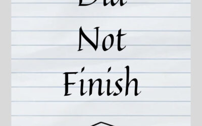 Ten Books I “Did Not Finish”