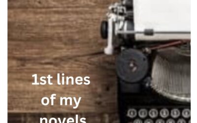 1st line of my novels